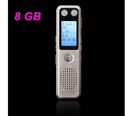 805 Handheld LCD Screen Mini Digital Voice Recorder MP3 Player with Built-in Speaker - Gold (8GB)