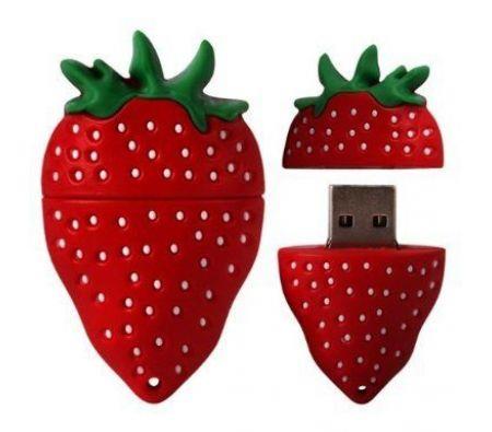 8GB Novelty Cartoon Cute Strawberry USB Flash Drive Data Memory Stick
