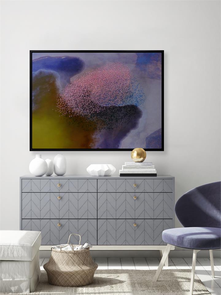 A Flamboyance - Oak Box Frame Canvas - 120x90 - Landscape