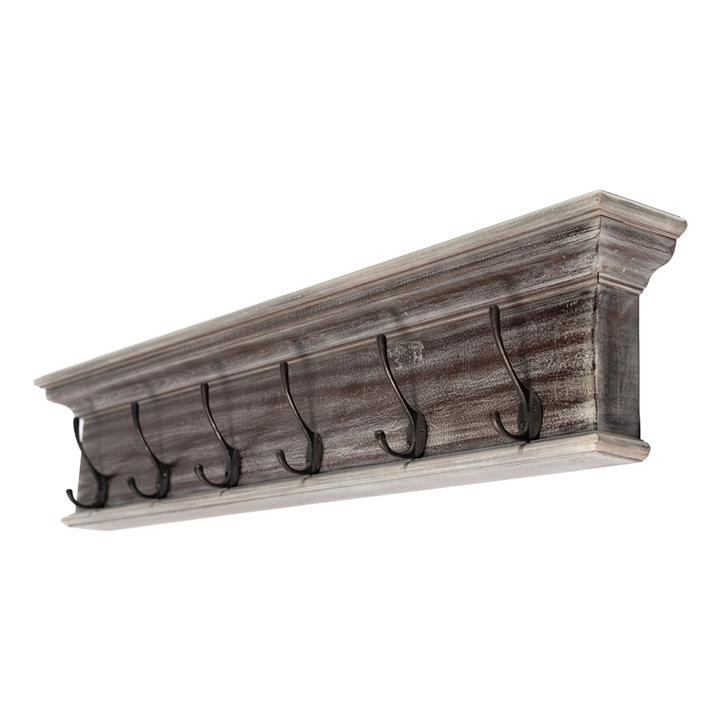 Abiance Natural Wash 6 Hook Coat Rack