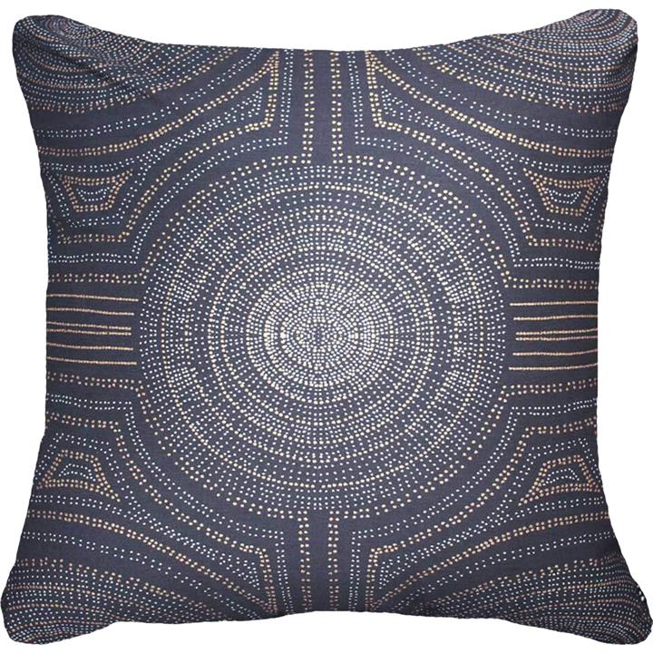 Aboriginal Dreamtime Dots Navy