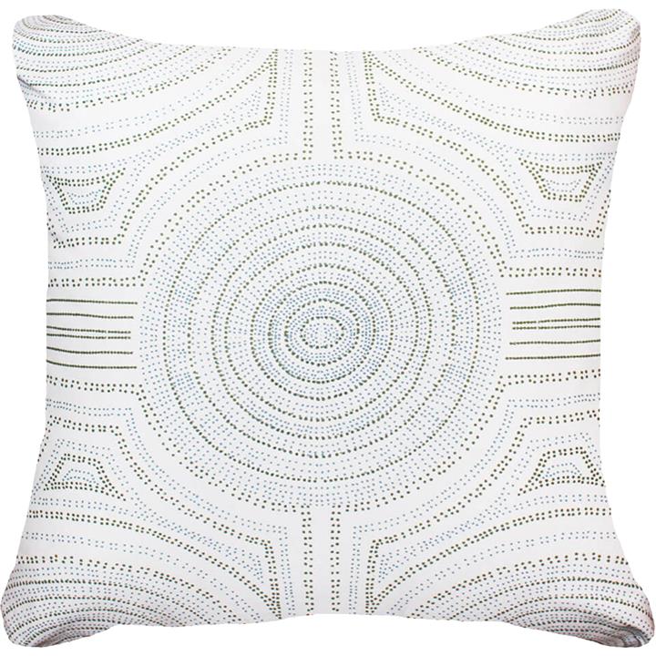 Aboriginal Dreamtime Dots Sage / Cloud