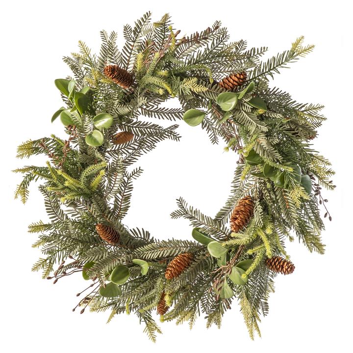 Abrielle Delux Pinecone Wreath