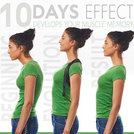 Adjustable Back Straightener Posture Corrector Discreet Back Brace for Upper Back Pain Relief