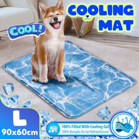 AFP L Size Pet Dog Puppy Cat Cooling Gel Cool Mat Pad for Crate Bed Sofa Kennel