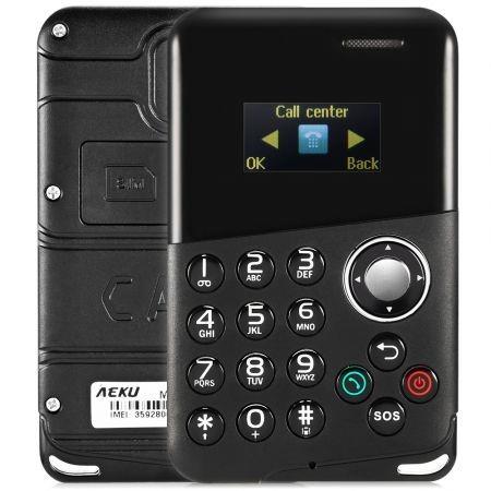 AIEK M8 0.96 inch 4.8mm Card Mobile Phone