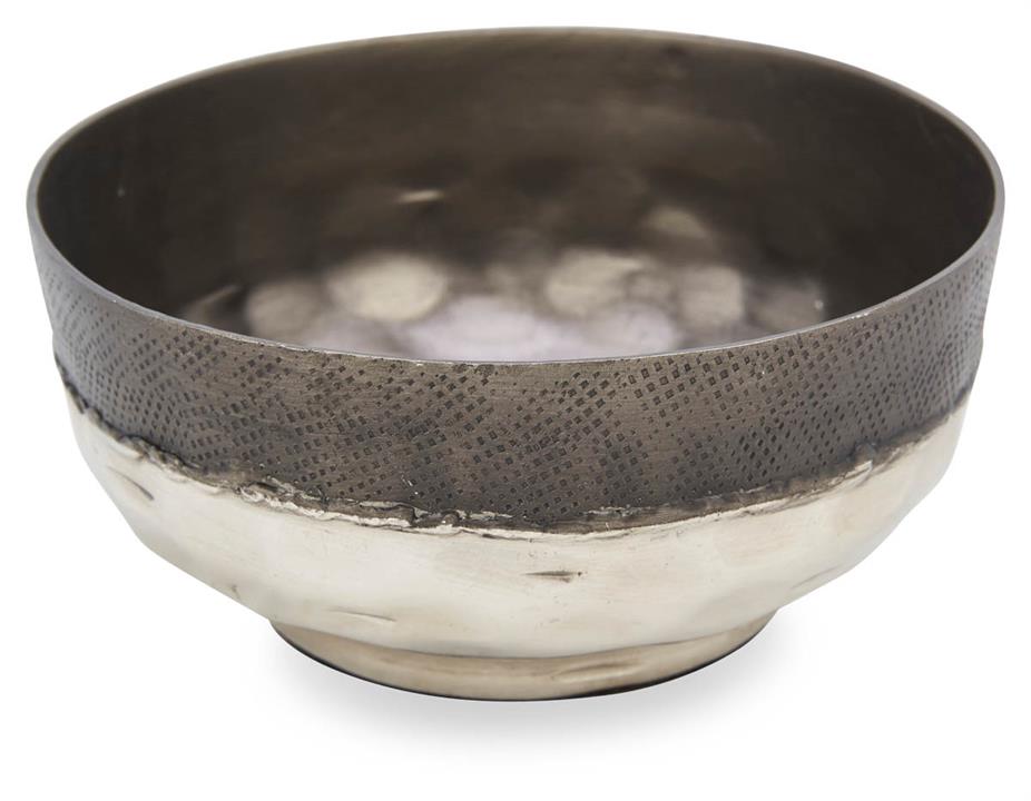 Aluminium Welding Round Curved Bowl Small - Graphite/Silver