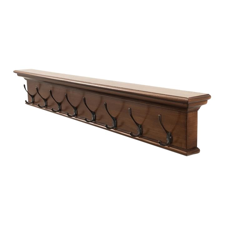Ambiance Brown Antique 8 Hook Coat Rack
