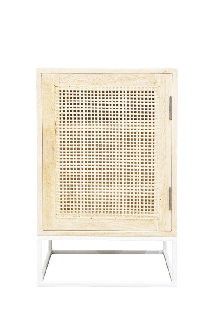 Amita Cane Front Bedside - Natural