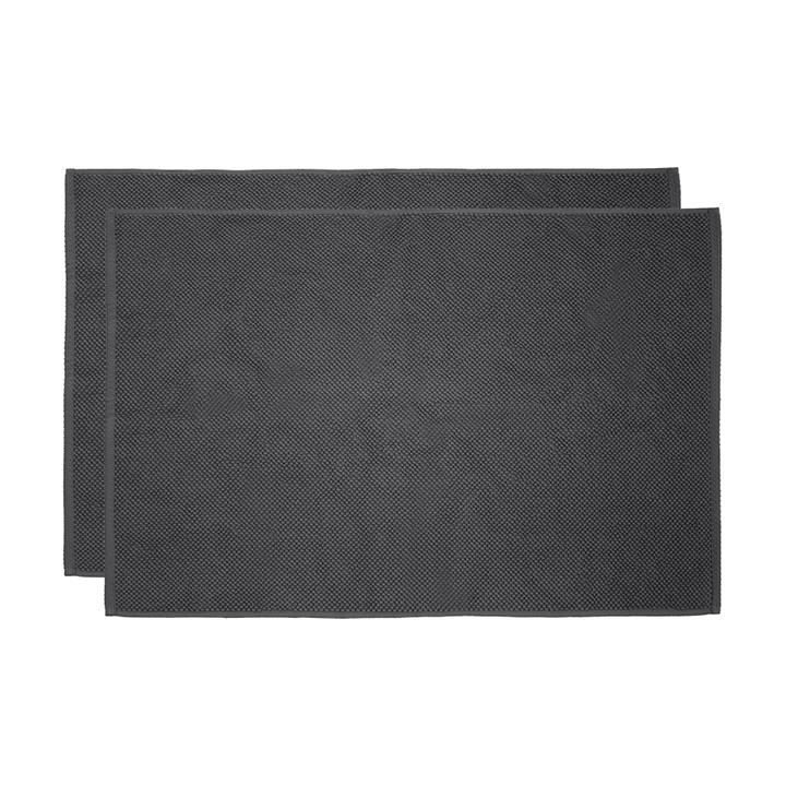 Angove 2pack Bath Mat 50x80cm Charcoal