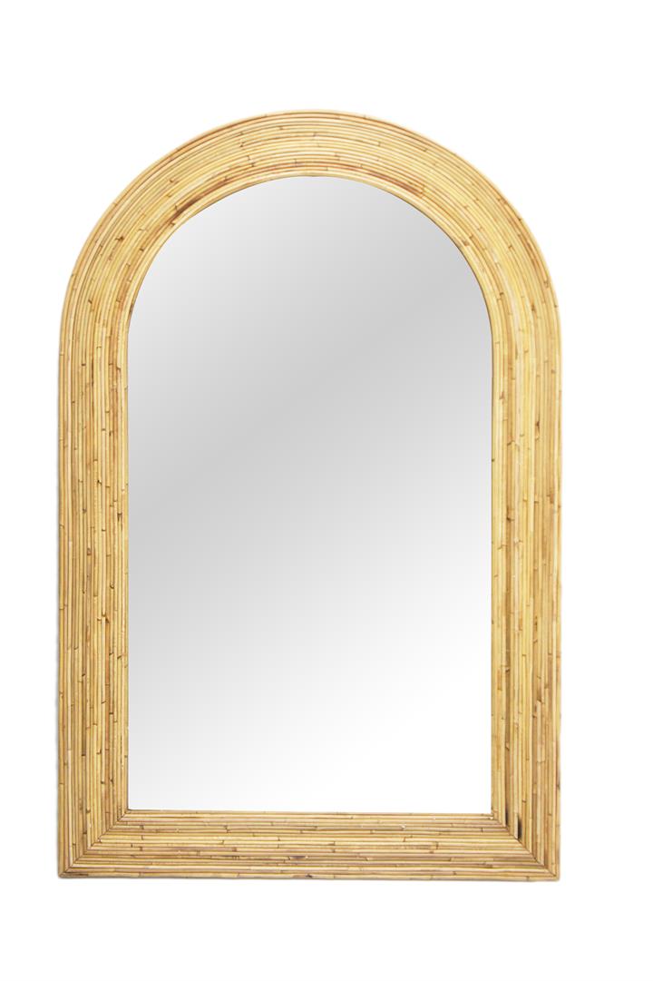 Arc Rattan Mirror