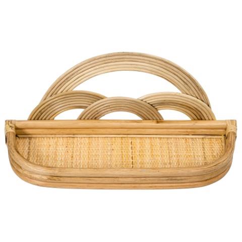 Archrio Rattan Wall Shelf - Natural Honey