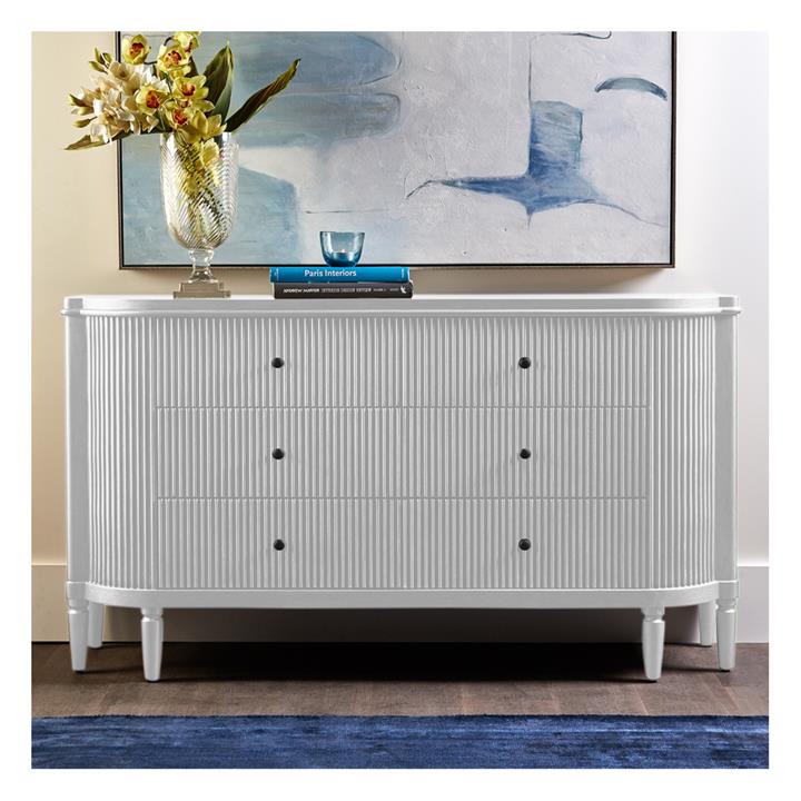 Arielle 6 Drawer Chest - White