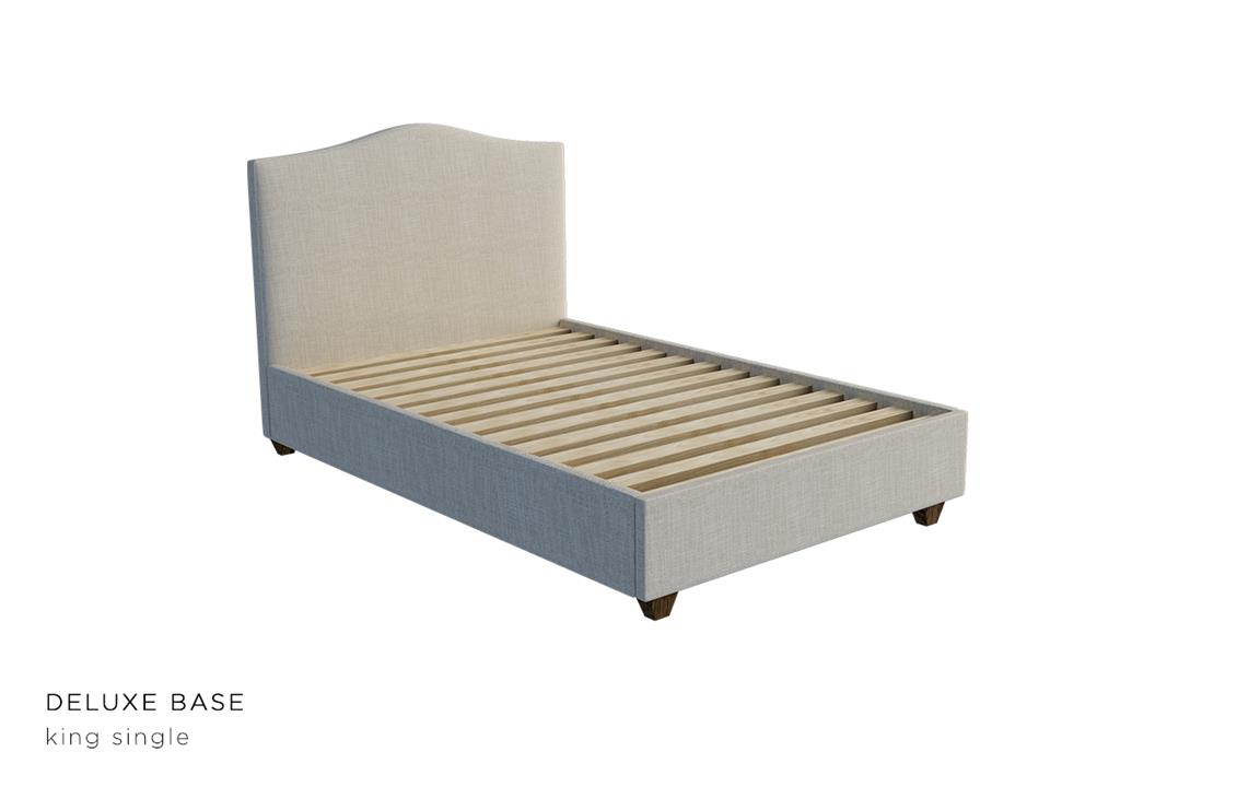 Artisan custom bed with choice of standard base