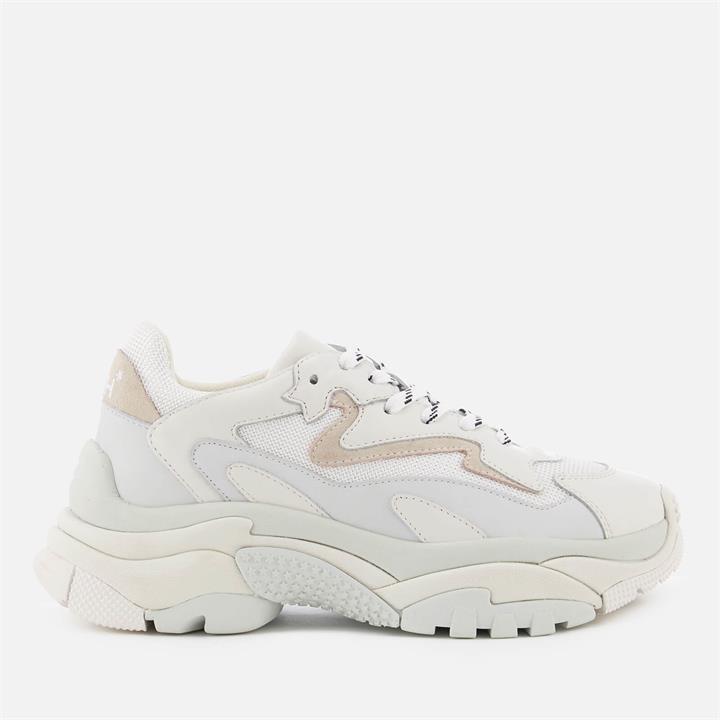 Ash Women's Addict Chunky Running Style Trainers - Off White/White - UK 7
