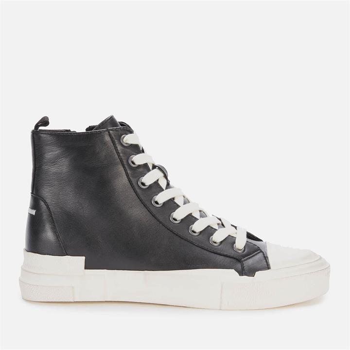 Ash Women's Ghibly Bis Leather Hi-Top Trainers - Black - UK 3