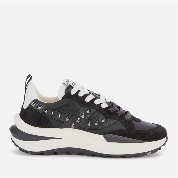 Ash Women's Spider 620 Studs Running Style Trainers - White/Black - UK 7