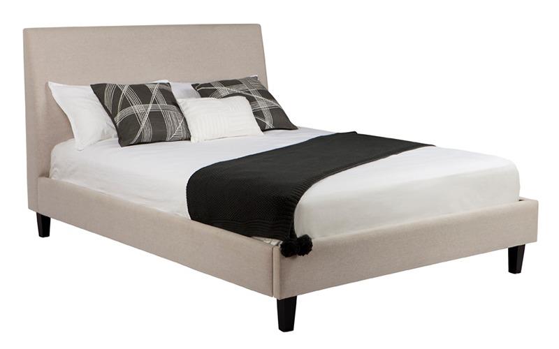 Ashford custom upholstered bed with choice of standard base