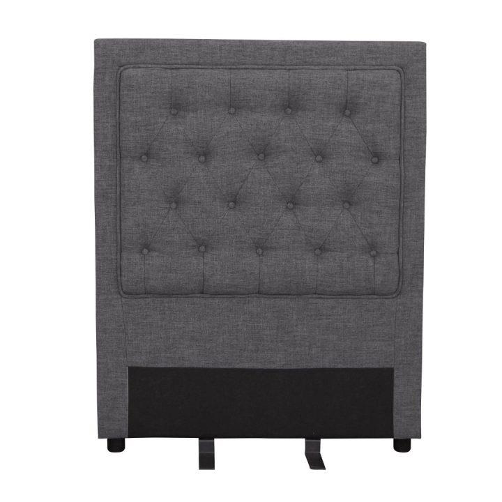 Ashford Single Bed Head Upholstered In Fiesta Charcoal Fabric