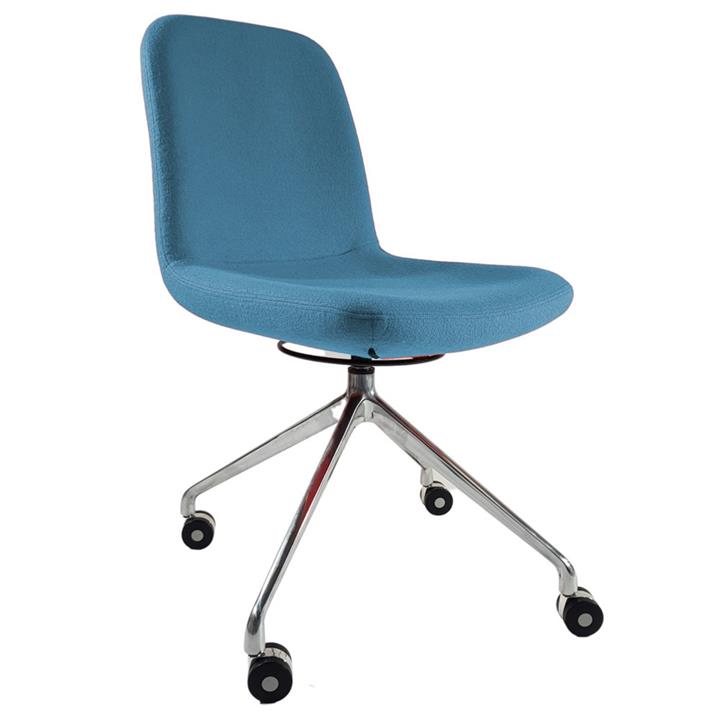 ASPEN Blue Fabric Visitor Reception Chair