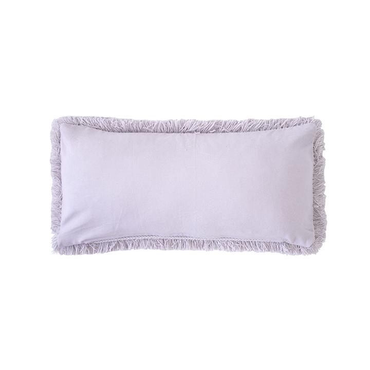 Asscher Cushion 30 x 60cm Lilac