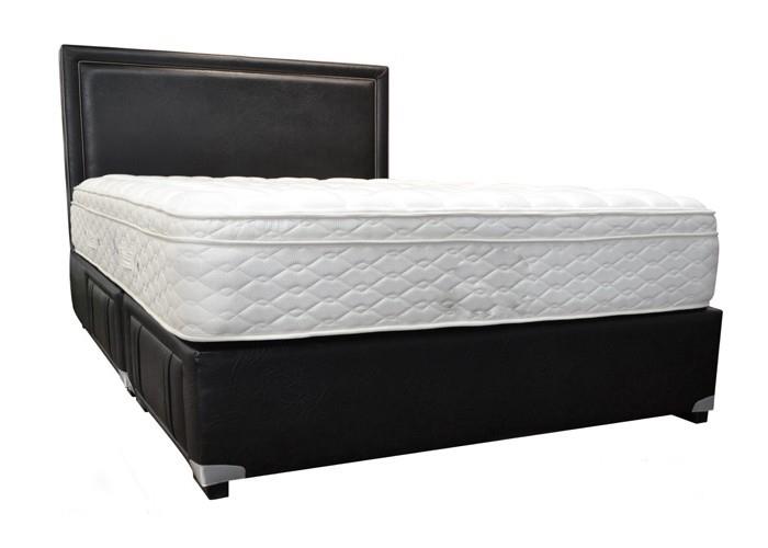 Astor custom upholstered bed with choice of storage base