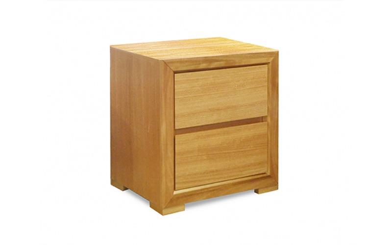 Audi custom timber bedside - 2 drawers