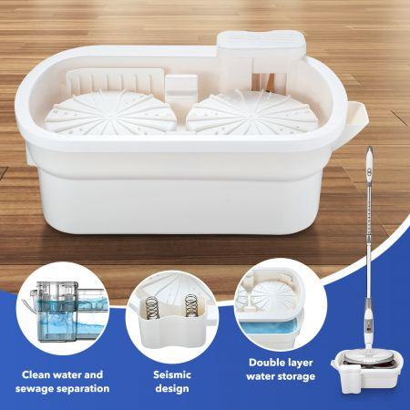 Automatic Electric Floor Mop Cleaner Cleaning Bucket 40.5x24.5x14cm