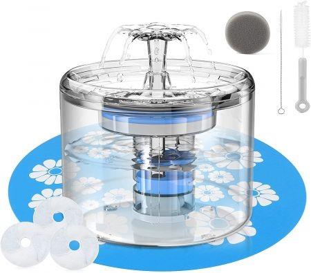 Automatic Pet 88oz/2.6L Water Fountain Dispenser for Cats, Small Dogs and Puppy Indoor