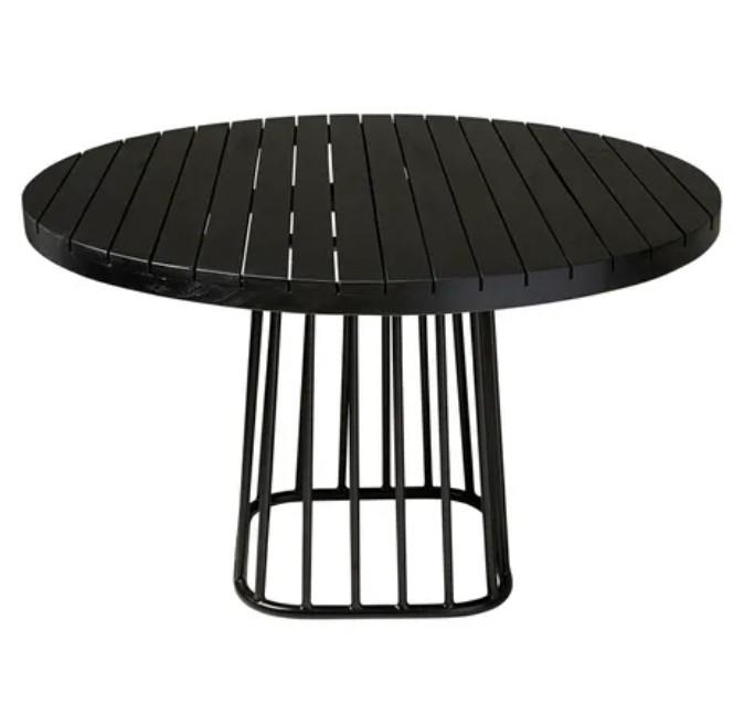 Avalon Outdoor Black Teak Table
