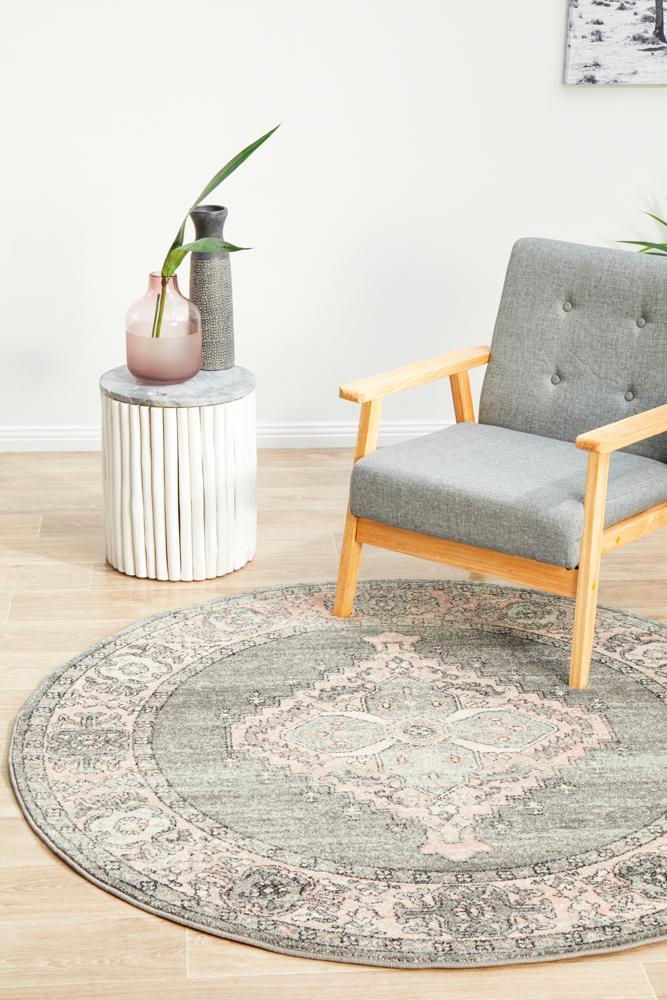 Avenue 703 Grey Round Rug 240X240CM
