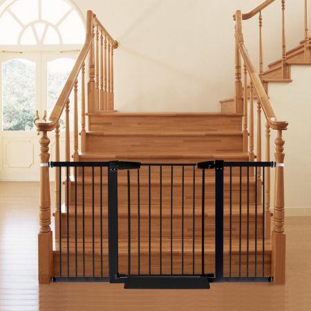 Baby Kids Pet Safety Security Gate Stair Barrier Doors Extension Panels 45cm WH