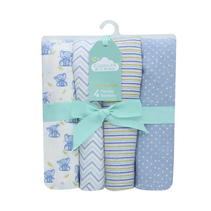 Baby Wraps - 4 Pack Elephants