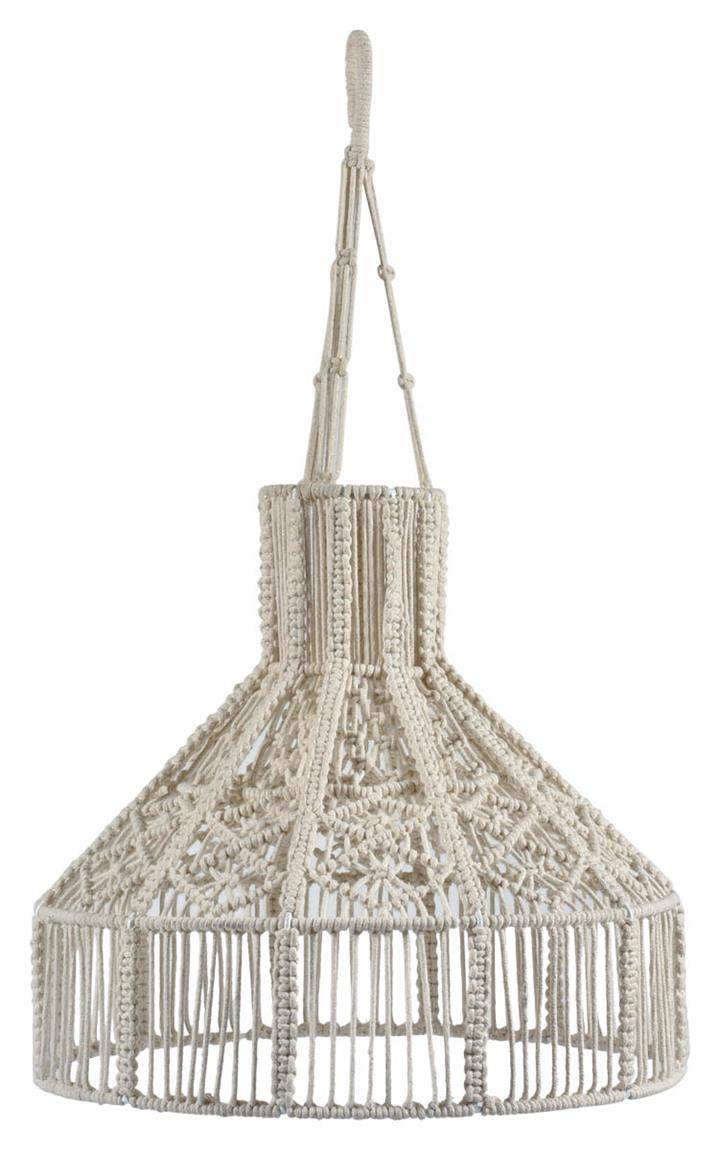 Ballina Macrame Round Pendant Light - Off White