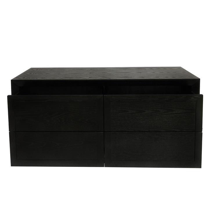 Balmain Oak Chest - Black