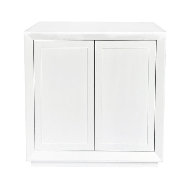 Balmain Oak Drinks Cabinet - White