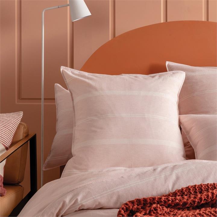 Balmoral Euro Pillowcase 65x65  -  Blush  Square