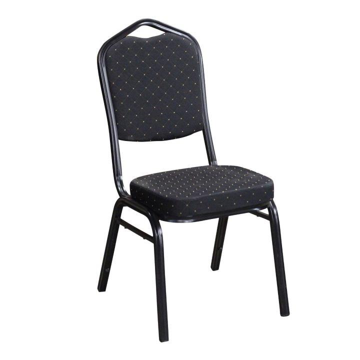 Banquet Chair Black/Black Fabric