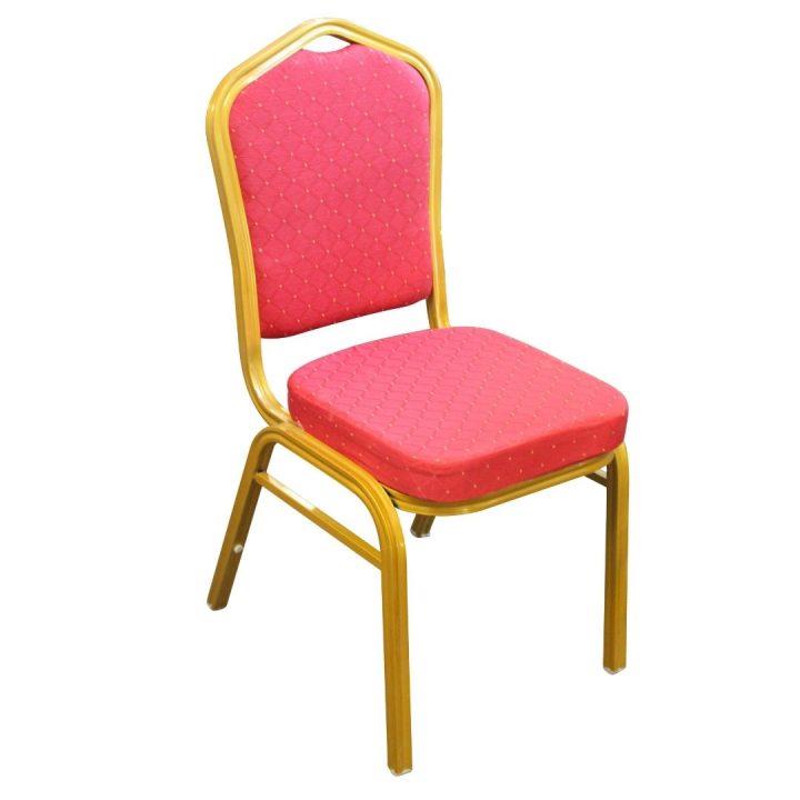 Banquet Chair Gold/Red 4.5Kg