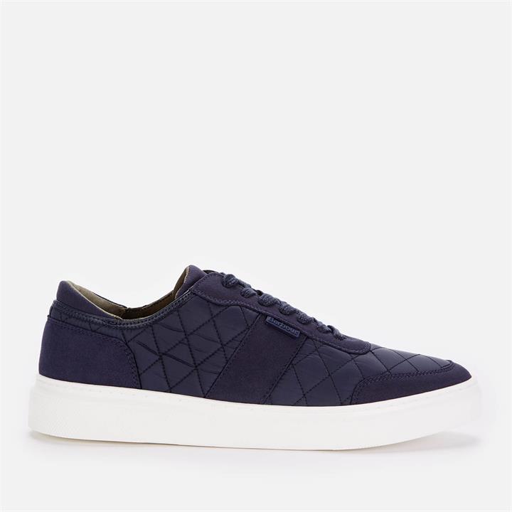 Barbour Men's Liddesdale Quilted Low Top Trainers - Navy - UK 7