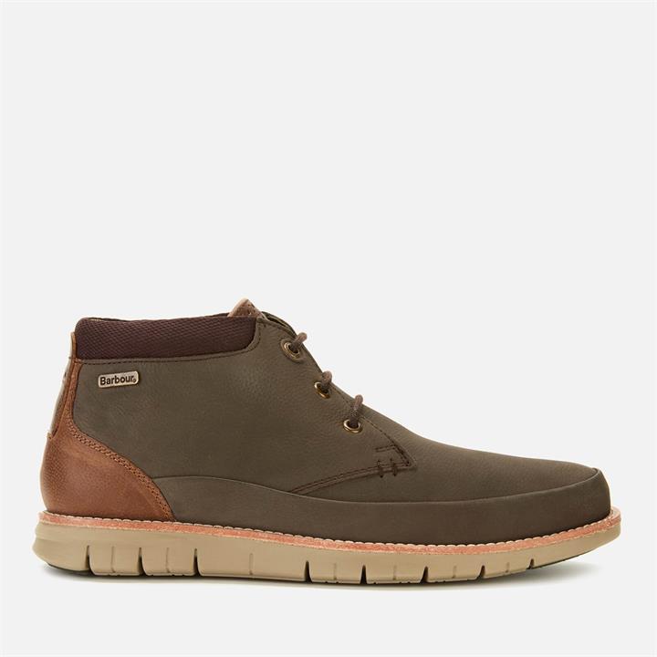 Barbour Men's Nelson Nubuck 3-Eye Chukka Boots - Brown - UK 7