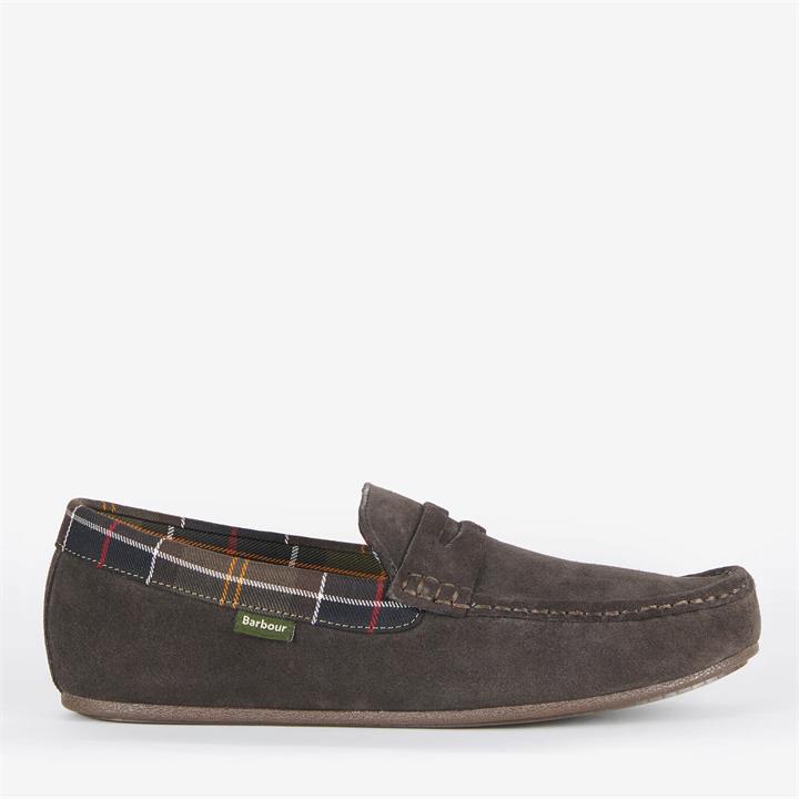 Barbour Men's Porterfield Suede Slippers - Brown - UK 7