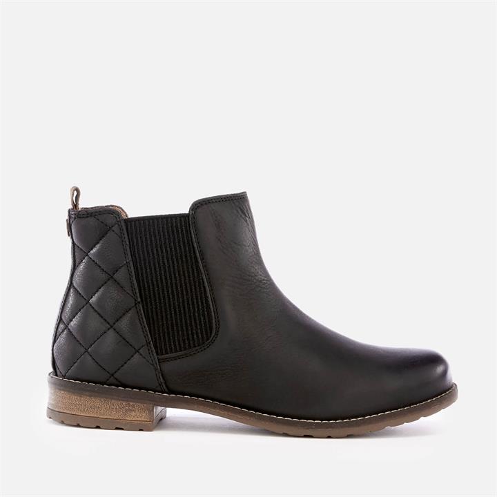Barbour Women's Abigail Leather Quilted Chelsea Boots - Black - UK 4