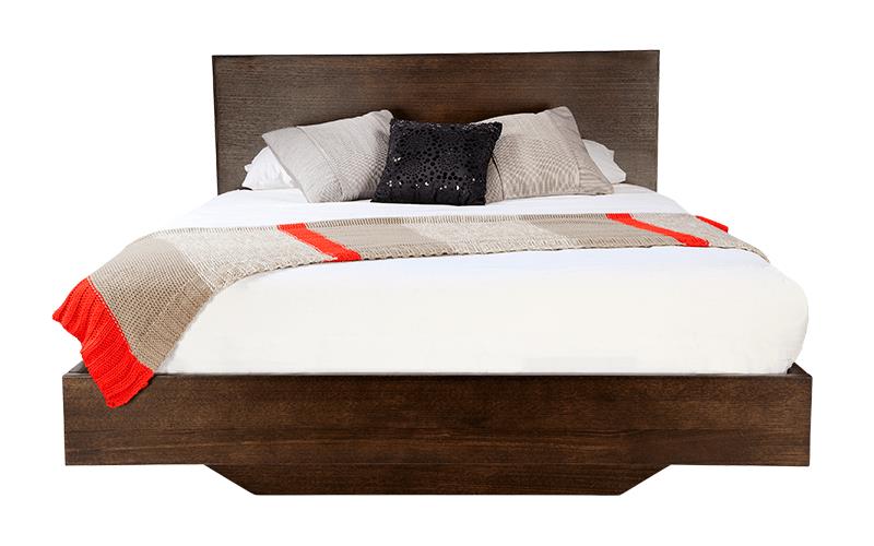 Bari custom timber bed frame with floating base