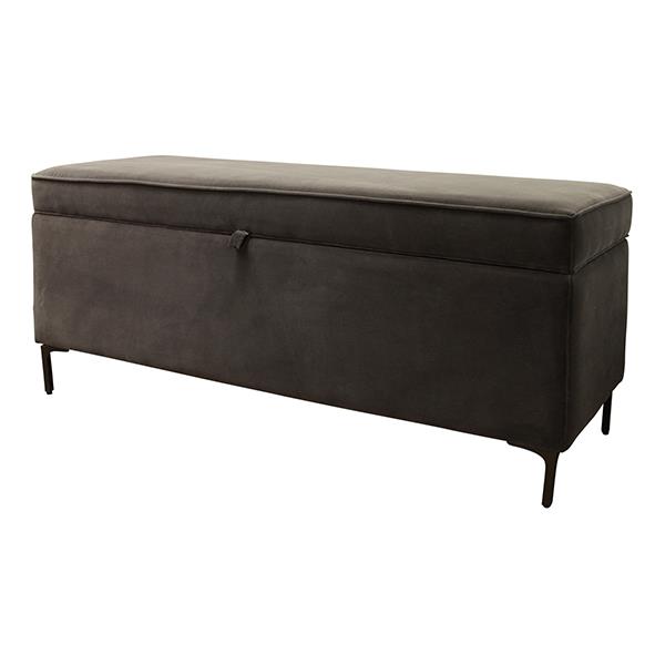 Barnes Grey Storage Bench