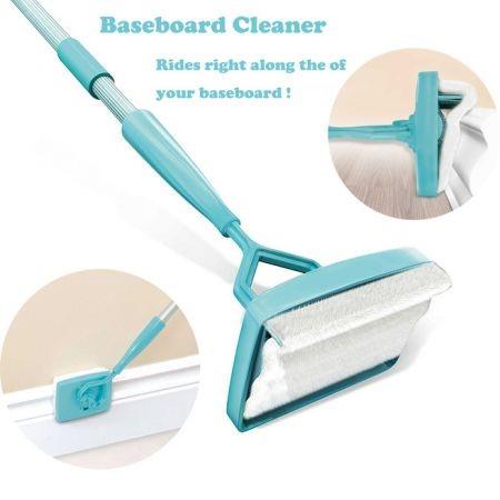 Baseboard Buddy Simply Glide Extendable Microfiber Cleaning Mop