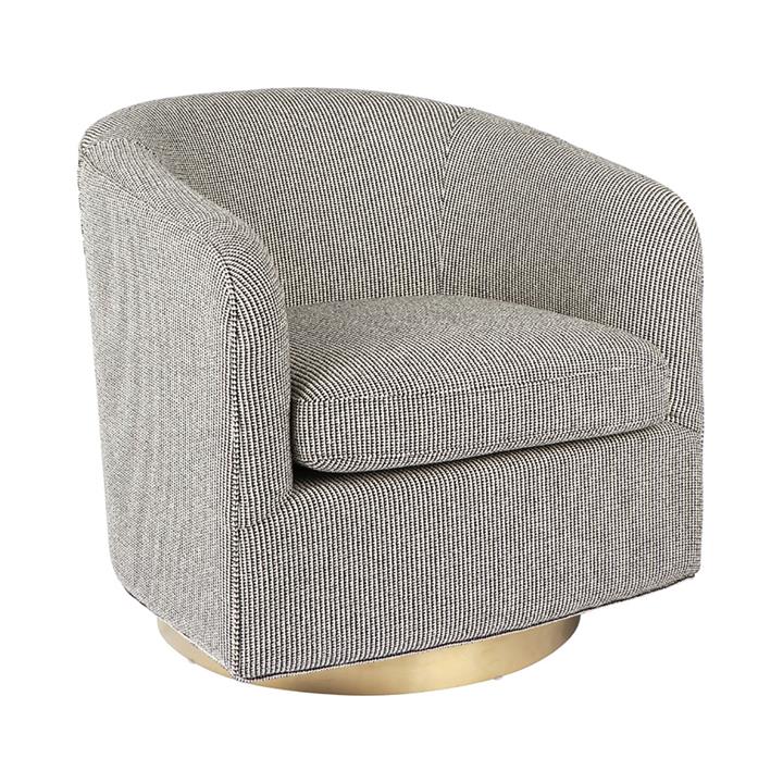 Belvedere Swivel Occasional Chair - Black