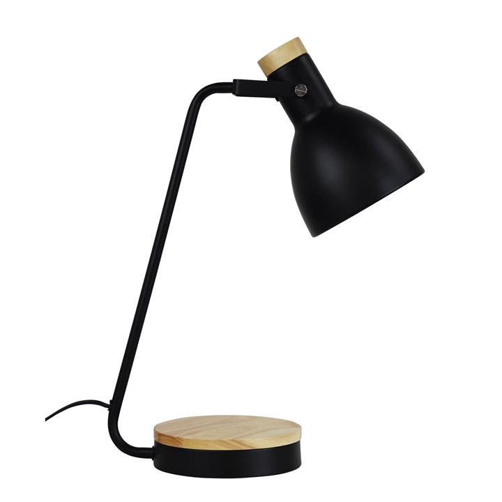 Benny Desk Lamp Black & Blonde
