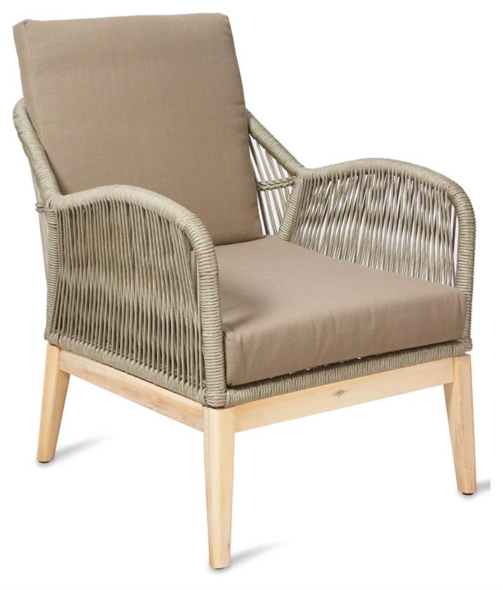 Bentley Indoor/Outdoor Relax Chair - Natural/Taupe