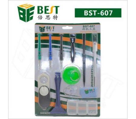 BEST BST-607 Repair Maintenance Disassemble Tools Set for Iphone / Samsung (12 PCS)